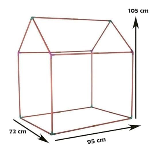 Image of Colorfull and Light Weight Children Play Tent House for 3-10 Years Old Kids Girls and Boys Light Weight and Foldable Children Toys, Indoor and Outdoor Kid Tent House (Doll) (Unicorn)