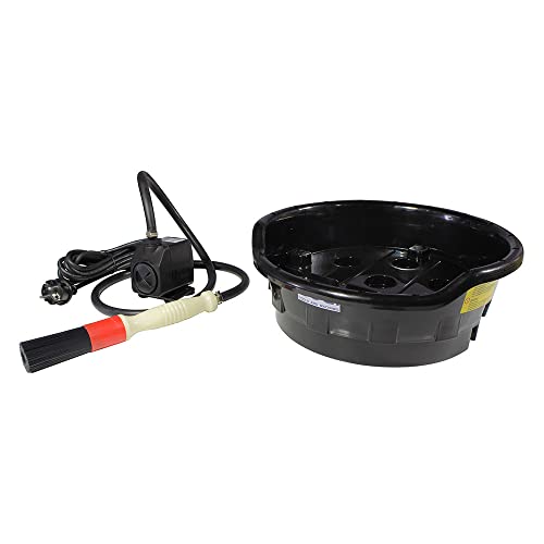 Dimensioni interne vasca diametro per altezza: 290 x 60 mm - Capacità 4 Lt - Alimentazione pompa: 230V - 50 Hz - 26 W -