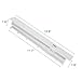 WPW10671238 W10671238 Fridge Crisper Drawer Slide Rail,Fridge Drawer Slide Center Rail Compatible with Whirlpool, Kenmore, Amana, KitchenAid(Replaces AP6023702, PS11757048)