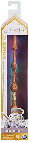 Official Wizarding World, Authentic 12-inch Spellbinding Albus Dumbledore Wand with Collectible Spell Card Kids Harry Potter Fancy Dress Role Play Toys for Ages 6 and up