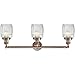 Innovations 205-AC-S-G302 3 Light Adjustable Bathroom Fixture, Antique Copper