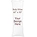 RR&DDXU Design Customize Pillowcase, Personalized Throw Pillow, Pet Photo Pillow Cover, Love Photo Pillowcase, Wedding Keepsake Throw Pillow, (60"x 20" Body, White)