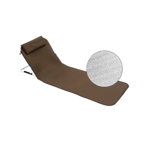 Chaise de plage portable inclinable avec dossier relaxant ajustable - 2