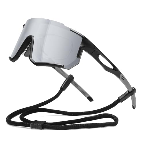 Suertree Polarized Cycling Sunglasses for Men Women UV Protection with Myopia Clip Baseball Biking Running MTB Sun Glasses