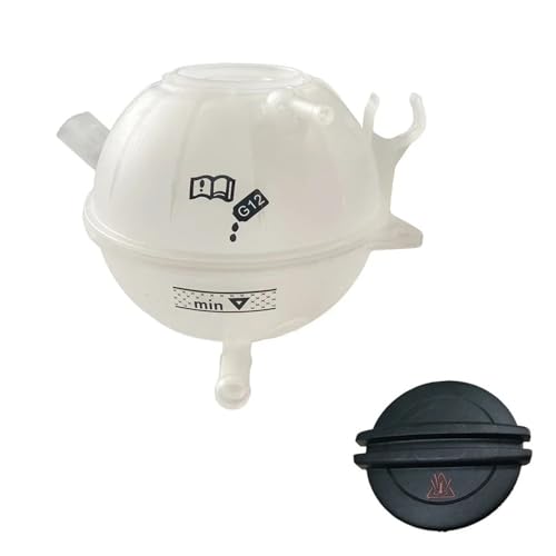 Image of Coolant Reservoir For VW For GOLF V 1K1 For CADDY III For Box Engine Coolant Expansion Tank With Cover Cap 1K0121407 Coolant Reservoir(B- Black Cap)