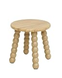 HEYZOEY Holzhocker Massivholz – Kleiner Hocker Holz Tritthocker für Kinder oder Erwachsene, Fußbank Holz für Küche Badezimmer Kinderzimmer,Eiche