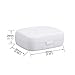 Hearing Aid Case Hard - Portable Protective Storage Case for BTE CIC IIC ITE (White)