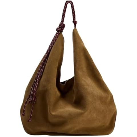 Trendy Hobo Bags Women Suede Large Underarm Shoulder Crossbody Purses Cute Satchel Bags Slouchy Top-Handle Tote Handbags Cover