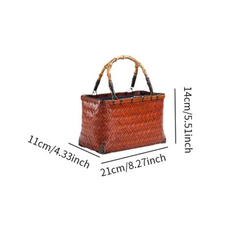 Bolso Tote Tejido de Bambú para Actividades al Aire Libre miniatura 2