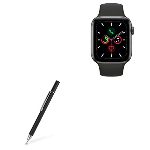BoxWave Stylus Pen Compatible with Apple Watch Series 5 - FineTouch Capacitive Stylus, Super Precise Stylus Pen for Apple Watch Series 5 - Jet Black