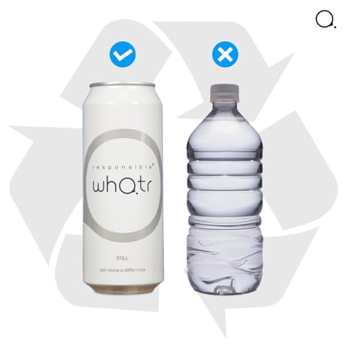 Image of RESPONSIBLE WHATR - Spring Water 250 ml (Pack of 12) | Still Mineral Water in Aluminium Can | 100% Recyclable Eco-Friendly Packaging | Smooth Taste with Added Minerals (Calcium, Magnesium, Chloride)