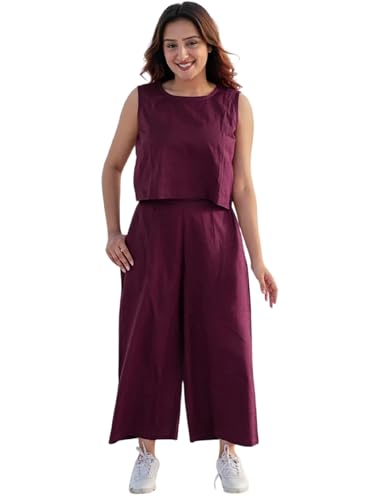 Image of FABNEX Stylish Sleeve Less Co Ord Set for Women | Co Ord Set for Women (K-131-134)