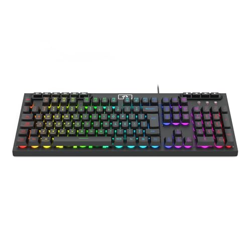Teclado Gamer Redragon Aditya, Membrana, RGB, ABNT2 - K513-RGB PT - Preto