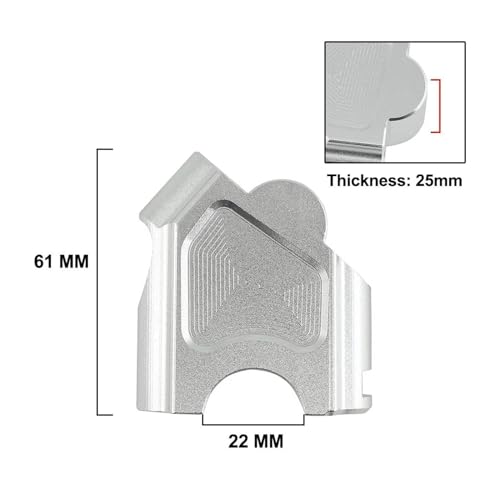 Elevador manillar F700GS 2013-2017 adaptador de abrazadera F650GS 2008-2017 aluminio 2