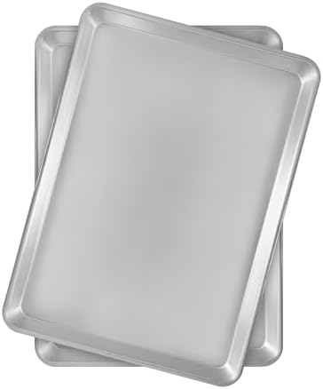 Fat Daddio's Natural Aluminum Half Sheet Pan, 2-Pack