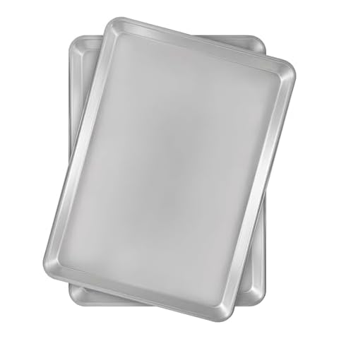 Fat Daddio's Natural Aluminum Half Sheet Pan, 2-Pack Cover