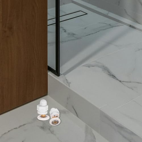 Rodillos de ducha de 25mm con cojinete de nylon resistente y estable 5