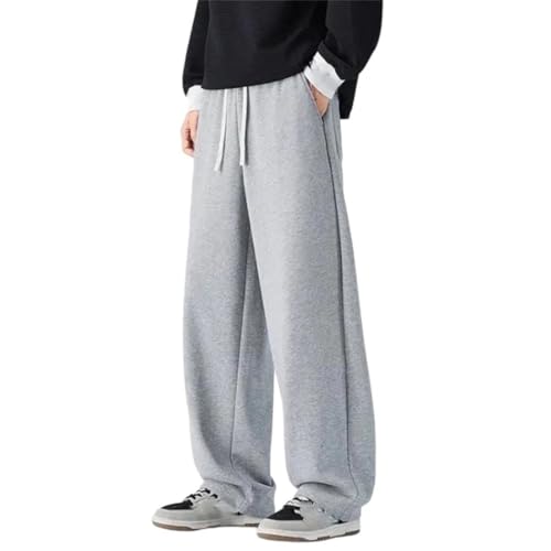 Men’s Style Oversized Solid Pants Casual Loose Fit Bell Bottoms Autumn Vintage Fashion