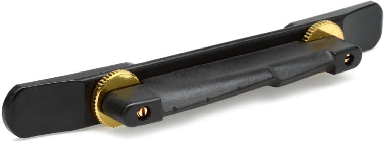 PS-7552-G0, Archtop Jazz Bridge, Low Profile with Gold Screw Finish