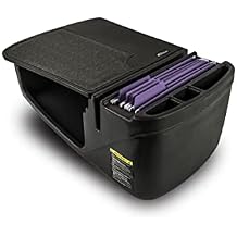 AutoExec GripMaster Car Desk for Your Vehicle Workstation and Mobile Office, Black with 400 watt Power Inverter