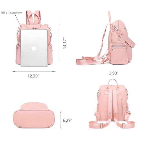 Image of Leather Backpack for Women | Large Capacity | College and Office use | PU Leather | shoulder bag for Ladies,