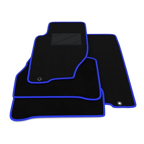 Kit de Alfombrillas compatibles con Kia Sorento 2002-2006 | Alfombrillas a Medida de moqueta, Alfombra a Medida, Borde Azul