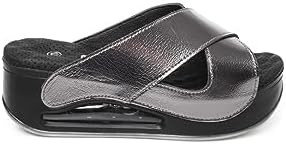 Resim Muya 31210 Z Penelope Platform Metalik Kadın Terlik 