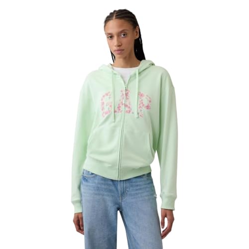 Image of Gap Women Graphic Printed Relaxed Fit Full Sleeve Hoodie