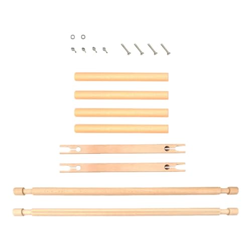 Accessoires de broderie crewel avec ce présentoir bois beige pliable