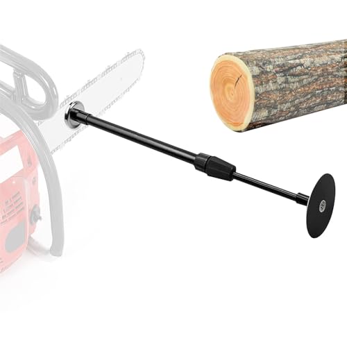 Herramienta de medición magnética de Firewood ajustable con Telescopic Shaft – Firewood Gauge Attachs to Chainsaw Bar for Accurate Firewood Length Measurement – Durable y fácil de usar