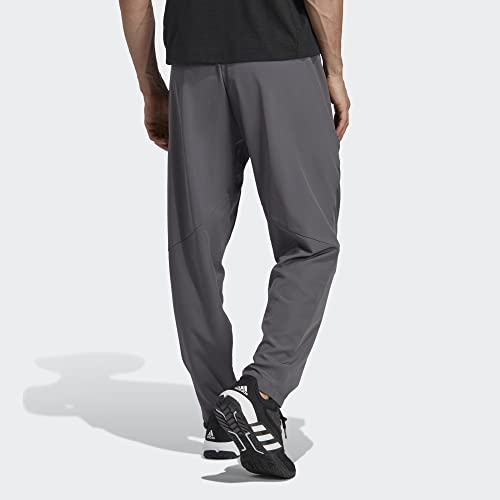 adidas Calça masculina Aeroready projetada para treinamento de movimento 4, Cinza/preto, G