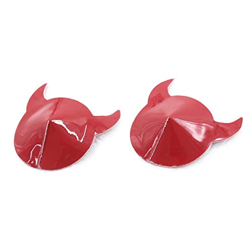 Wiftms Nippelklemmen tepelpasta sm sex leer rode hoorns tepelsieraden schaamlippen borst tepelstickers kleding accessoires voor dames heren flikkert erotiek SM seksspeelgoed - Afbeelding 3