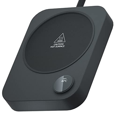 Coffee Mug Warmer, Electronics Coffee Warmer Mug Warmer for Desk with Auto Shut Off & 3 Temperature Settings, Smart Coffee Cup Warmer for Desk, Beverage Warmer for Tea, Milk, Coffee, Wax and Candle