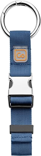 Image of Go Travel Carry Clip, Easy Attachment to Luggage, Blue | Carabiner Clip for Carrying Jackets, Umbrellas, and Shopping Bags, Spring-Loaded Design, Travel Essentials