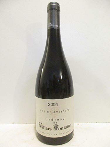 hautes côtes de nuits château de villars fontaine les genévrières rouge 2004 - bourgogne