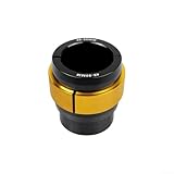 Herramienta de instalación de sello de horquilla delantera para motocicleta, construcción de aluminio con mecanismo ajustable para variación de diámetro de tubo de horquilla (oro 49-50 mm)