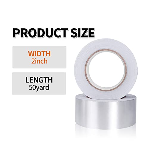 TAPEBEAR Aluminum Foil Tape, Aluminum Air Duct Tape, Withstand 80°C to 100°C - Image 3