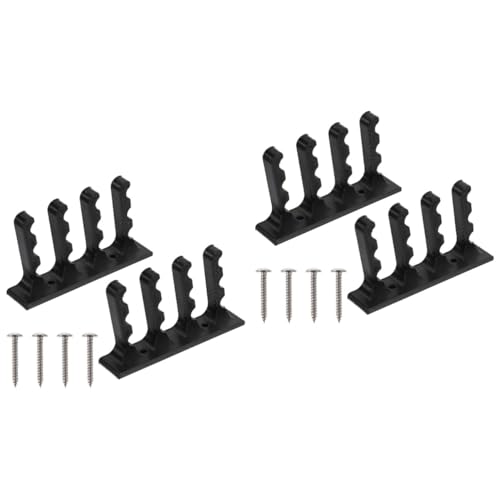 Toddmomy 6pcs Wall Mounted Arrow Storage Brackets Holder Rack Decorative Bow Holder for Living Room and Bedroom Sturdy Design Screws Tidy up Your Space