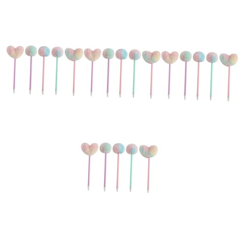 HOMSFOU Bolígrafo Pom Pom Decorativo Bolígrafo De Escritura Portátil Adorable Para Estudiantes 5 Piezas X 4