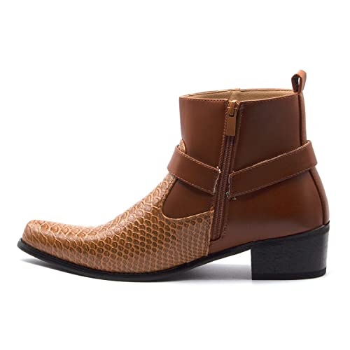 Jazamé Men's 40126 Leather Lined Tall Western Style Cowboy Dress Boots2