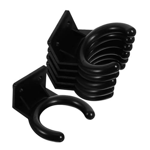 ERINGOGO 1 Microphone Hook Mounted Gaming Music Holders Mic Holder Wall Mount Blue Speaker Singing Hanging Mic Holder Hangers Hooks Mini Microphone Clip Mic Loop Black Plastic