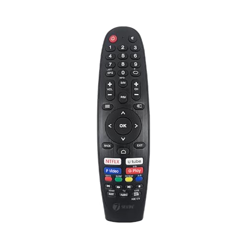 Image of 7SEVEN Compatible for Compaq Tv Remote Original Suitable Smart Android FHD UHD Television 32 43 50 55 inches and Make Sure Existing Remote Match Exactly to Replicate and Perform Comfortably