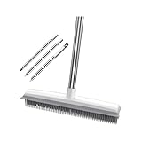 BESPORTBLE Haushalts Teppichbürste mit Langem Griff Kunststoff Bodenbürste zum Entfernen Von Tierhaaren Geeignet für Holzböden und Badezimmer