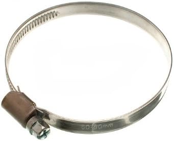 20 x HOSE CLIP WORM DRIVE JUBILEE TYPE CLAMPS 60MM - 80MM BZP STEEL NEW