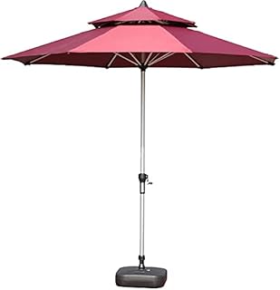 Guarda-chuva de pátio ao ar livre guarda-sol de alumínio guarda-chuva de alumínio para gramado jardim deck quintal piscina mercado guarda-chuvas de mesa duplo topo guarda-chuva de pátio