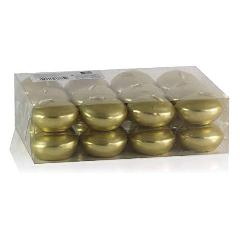 Paquete de 24 Velas flotantes INNA-Glas Ornella Dorado Cover