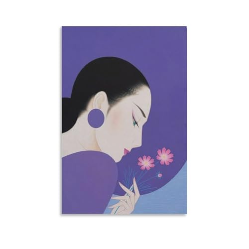 希少品】鶴田一郎 マイファニーヴァレンタイン 絵画 日本女性 額
