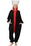 NAMHTOM Adult Fly Swatter Costume Fly Swatter Onesie Pajamas Halloween Costumes Cosplay Sleepwear for Women Men L