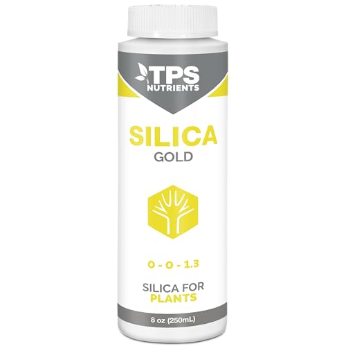 TPS NUTRIENTS Silica Gold Plant Strength Nutrient and Supplement with Bioavailable Silicon 8 oz (250mL)