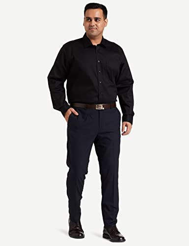 Image of Amazon Brand - Symbol Men's Solid Cotton Formal Shirt | Plain | Full Sleeve - Regular Fit (Available in Plus Sizes)